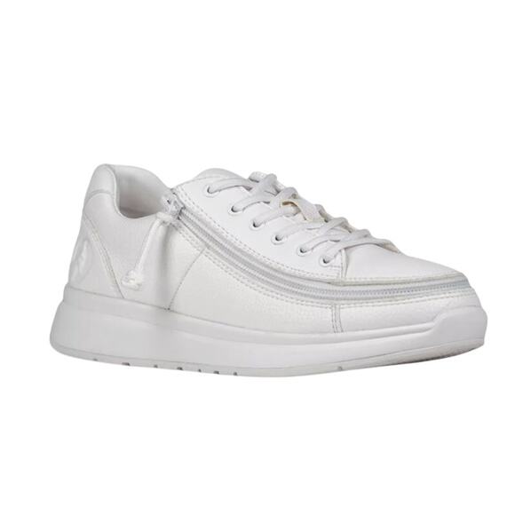 BILLY Footwear Womens Work Comfort Low-Top Sneaker US 8.5 Wide EU 39 White GUC - Picture 1 of 14